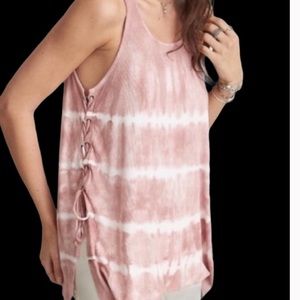 American Eagle Soft & Sexy Tie Dye Rib Tank